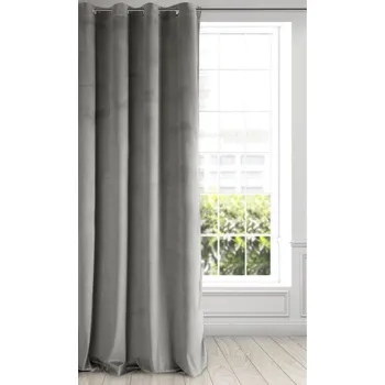 Hotový závěs PIERRE stříbrný - na průchodkách