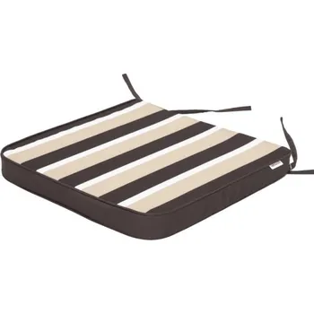 Podsedák Podsedák na zahradní židli MASZA hnědý/béžové pásy ekolen