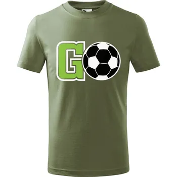 Dětská móda DOBRÝ TRIKO Dětské tričko Fotbal GO Velikost: 146/10 let, Barva: Khaki