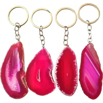 Růžový achát – exkluzivní klíčenka z minerálu pro harmonii a klid