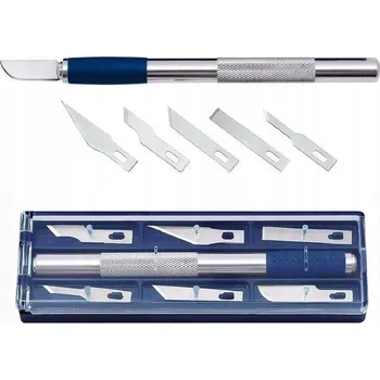 Pracovní nůž Nůž Přesný nožík Skalpel Sada 6 ks čepelí v Pouzdro
