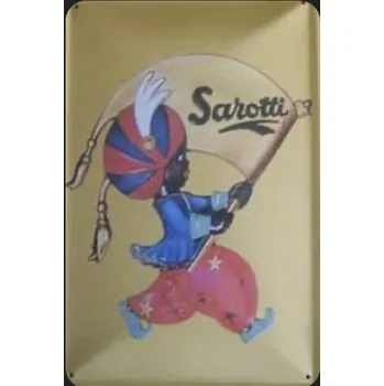 Plechová cedule Plechová retro cedule Sarotti Černoušek - kakao M