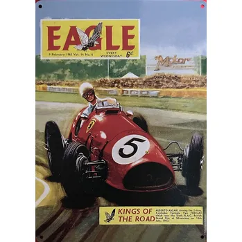 Plechová cedule Plechová cedule Eagle závodnička Kings of The road