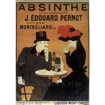 Plechová cedule Plechová cedule Absinthe J. Édouard Pernot