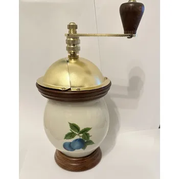 Nádobí Porcelánový mlýnek Ovoce Švestky baňák