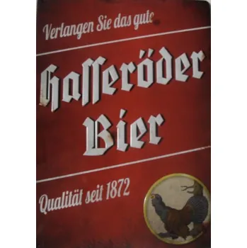 Plechová cedule Plechová cedule Halleröder Bier pivo