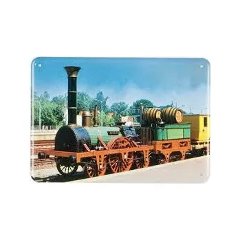 Plechová cedule Plechová cedulka Vlak Adler ušpiněno