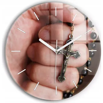 Hodiny Nástěnné hodiny SacroArte béžové 30 cm