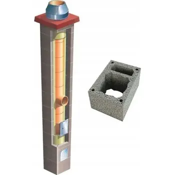Komín Keramický komínový systém Brata Premium SW fi 200 15 m 36x50 cm zateplený