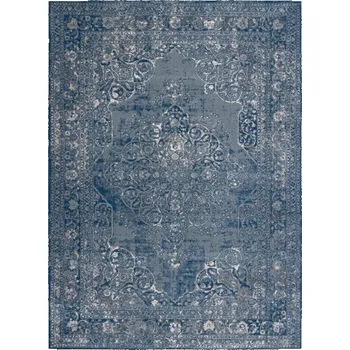 Koberec Koberec NAIN Ornament / Ram / Vintage 7599/51611 modrý / béžový