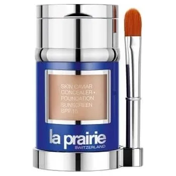Make-up La Prairie Luxusní tekutý make-up s korektorem SPF 15 (Skin Caviar Concealer Foundation) 30 ml + 2 g Sunset Beige