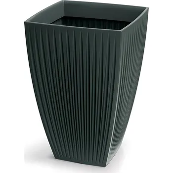 Vysoký květináč LATIE SQUAR I 40 cm antracitový