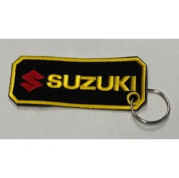 Přívěsek na klíče "klíčenka" Suzuki, černo-žlutá
