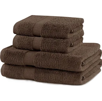 Ručník Sada hnědých ručníků DecoKing Niki, velikost 2*70x140+2*50x100