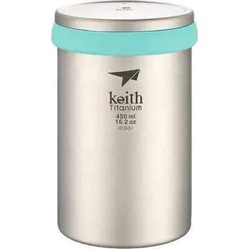 Kempingové nádobí Keith Hrnek Titanium Ti3522 450ml - Tyrkysový