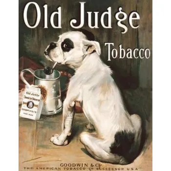 Plechová cedule Plechová cedule Old Judge rovná