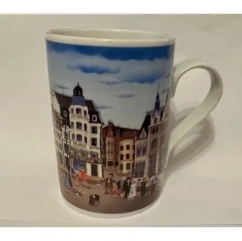 Porcelánový hrnek Městečko