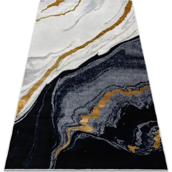 Koberec Koberec EMERALD exkluzivní 1017 glamour, styl marmur granátový / zlatý
