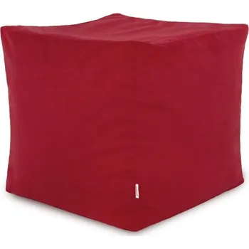 Taburet Taburetka Cubo červená plyš
