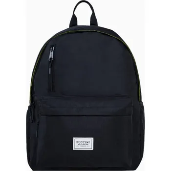 Městský batoh Černý batoh Vibe s neonovou podšívkou