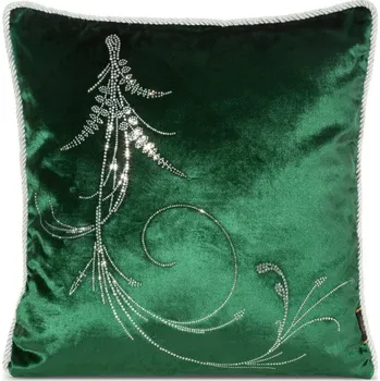 Povlečení Povlak na polštář ROYAL 10 tmavě zelený