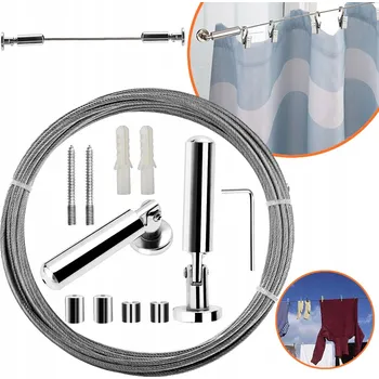 Obraz 5M ODOLNÝ DRÁT NA POVĚŠENÍ PRÁDLA, DRÁT NA ZAVĚŠENÍ OBRAZŮ