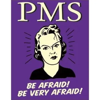 Plechová cedule Plechová cedule PMS Be afraid! Be very afraid!