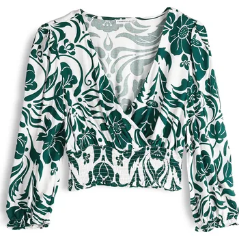 Dámské oblečení GATE Viskózový crop top s potiskem 38 225-0875/44