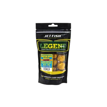 Boilies JetFish Jet Fish Legend Range Extra tvrdé boilie PROTEIN BIRD MULTIFRUIT 30mm 250g