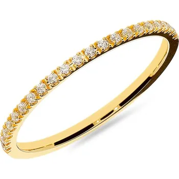 Prsten Dámský snubní prsten s moissanitem 1,2 mm IZKR001-F-MS + dárkové balení LUXUS zdarma