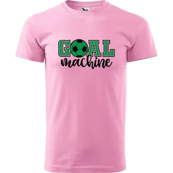 Pánské tričko DOBRÝ TRIKO Pánské tričko s potiskem Goal machine Velikost: XL, Barva: Růžová
