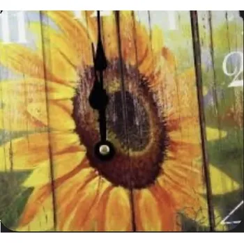 Hodiny Dřevěné hodiny na zeď Slunečnice