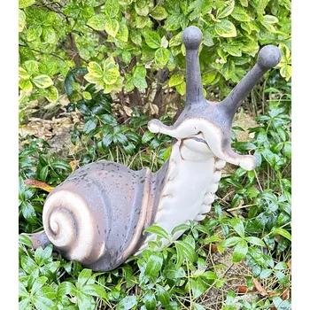 Zahradní dekorace Keramický šnek velký natural