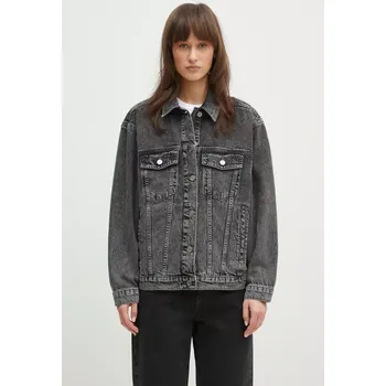 Bavlněná bunda Anine Bing Rory Jacket šedá barva, A.01.10878, M, 90X