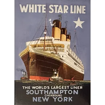 Dekorativní magnet Magnet na ledničku Loď White Star Line