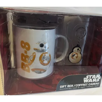 Keramický hrnek Star Wars Darth BB8 s klíčenkou nálepkami