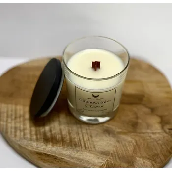 Svíčka Sójová svíčka - Citrónová tráva & Zázvor