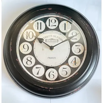 Hodiny Kovové hodiny na zeď Antiquite de Paris