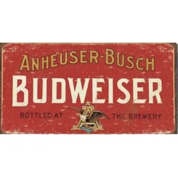 Plechová cedule Plechová cedule Budweiser Anheuser - Busch pivo
