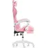 Herní židle Herní židle s opěrkou na nohy 006017 Princes růžová