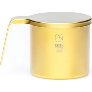 Kempingové nádobí Keith Hrnek Titanium Ti3261 400ml - Zlatý
