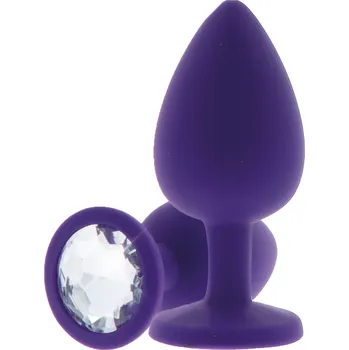 Anální kolík ToyJoy - Anální kolík Anal Play Diamond Booty Jewel Medium purple