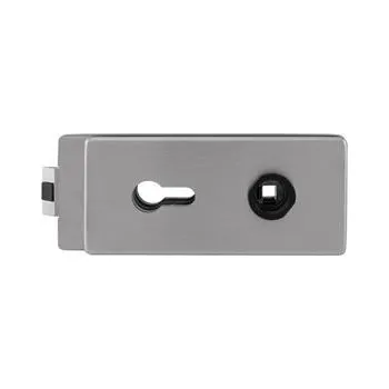 Dveřní kování SOLIDO zámek Studio SQUARE 508-PZ s ovládáním střelky, sklo 8-10mm, nerez