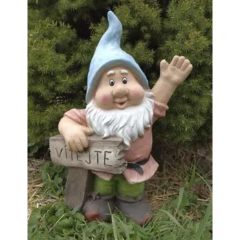 Zahradní dekorace Trpaslík ke vchodu Vítejte