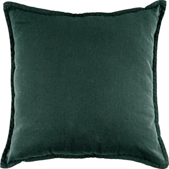 Polštář Čtvercový polštář STONEWASH tmavězelený