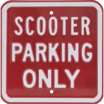 Plechová cedule Plechová cedule Scooter parking only