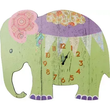 Hodiny Nástěnné hodiny Slon do dětského pokoje