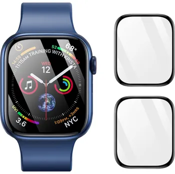 Tvrzené sklo DUX DUCIS pro Apple Watch 10 - 46mm + černý rámeček - hybridní