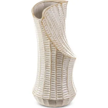 Váza Váza LIZA 02 krémová / zlatá