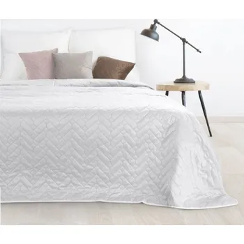 Přehoz na lůžko Přehoz LUIZ - bílý, popel